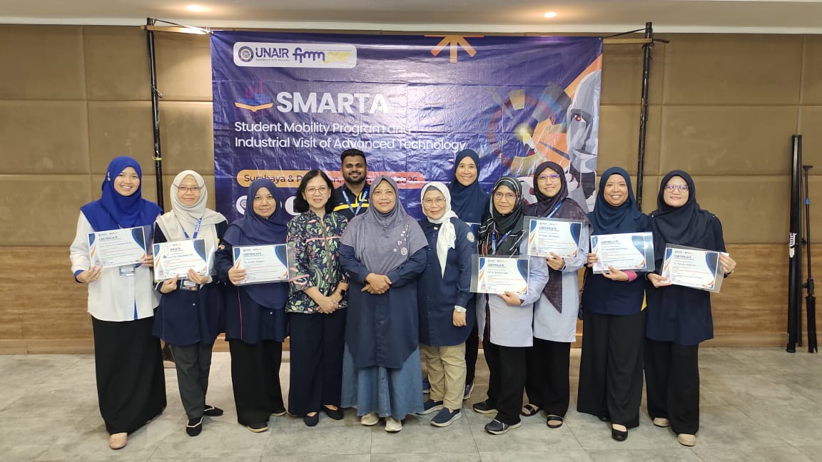 Visiting Staff for SMARTA Program at Universitas Airlangga, Indonesia and the programme included academic exchanges, industrial visits, technology exploration and networking sessions on 7–8 April 2026